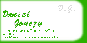 daniel gonczy business card